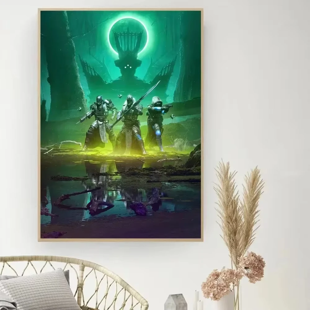 Game D-Destiny 2 Poster DIY Vintage Movie Poster Wall Art Painting Study Stickers Wall Painting