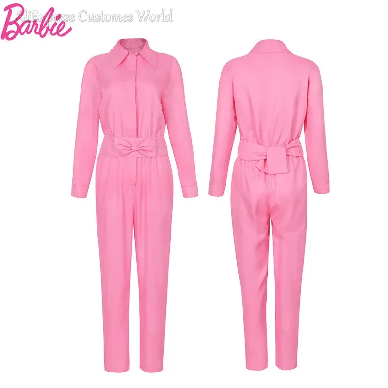 

Movie Costume Pink Barbi Princess Cosplay Costume Cheerleading Uniforms Halloween Disguise Barbie Cosplay Female Clothing