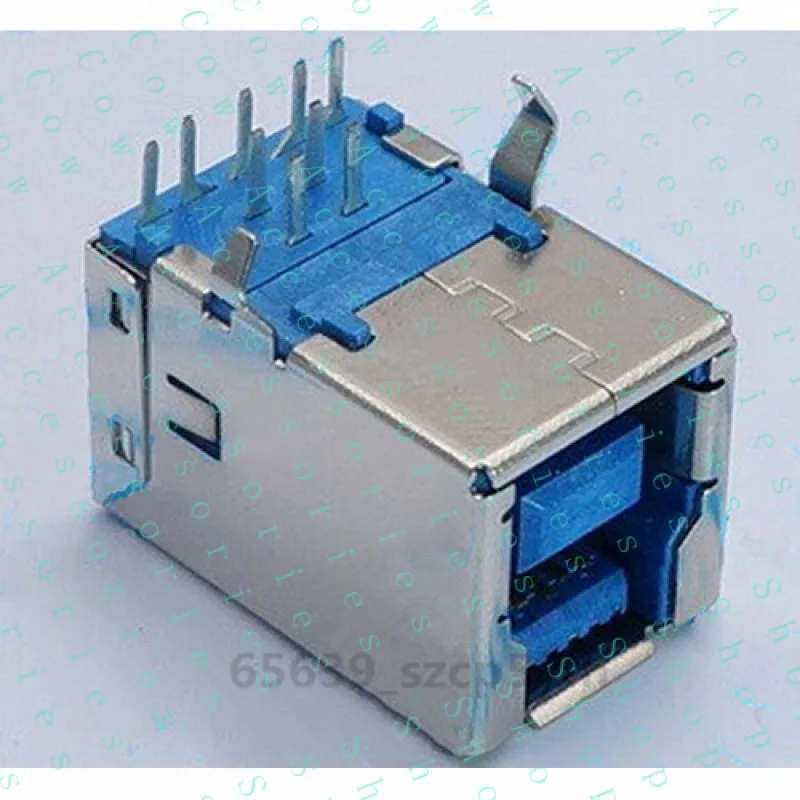 PP+ 10pcs USB 3.0 Type B Female 9Pin DIP printer port B-shaped  Socket Connector