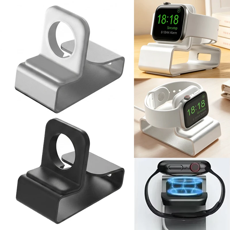 Aluminum Bracket Charger Dock Station Charging Holder for Apple Watch Stand Serie Ultra 1 23， 11 10 9 8 Ultra 7 6 5 SE 4 3 2