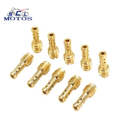 Sclmotos- Pilot Jet Motorcycle Carburetor 8 Bleed Holes For MIKUNI VM/TM/TMX Carburetor 15-37.5 Carb Set Injector Nozzle