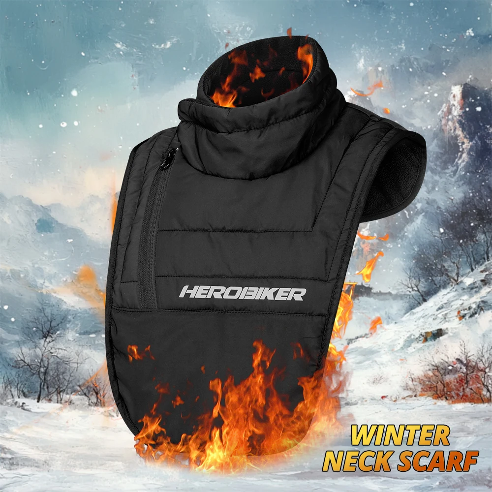 Winter Keep Warm Neck Scarf Windproof Motorcyclist Rider Chest Neck Protector Waterproof Warmer Scarf Motorcycle Thermal Collar