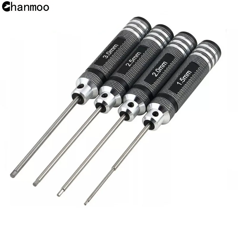 Universele H1.5/2.0/2.5/3.0mm Handvat Allen Hex Schroevendraaier Sleutel Driver Gereedschap voor RC Auto Tamiya HPI HSP Traxxas Losi Axiale Kyosho