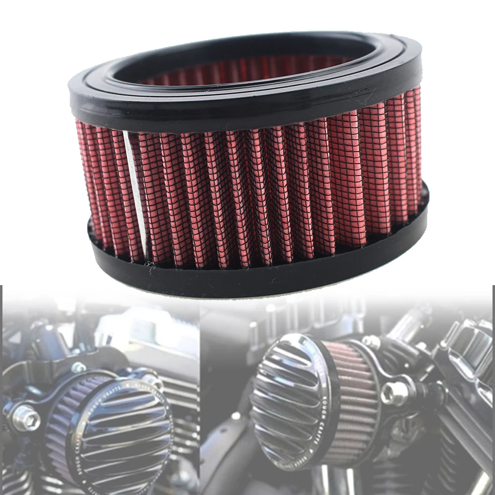 Motorcycle Air Intake Filter Cleaner High Flow Non-woven Fabric Air Filter For Harley XL883 XL1200 Sportster Iron Nightster