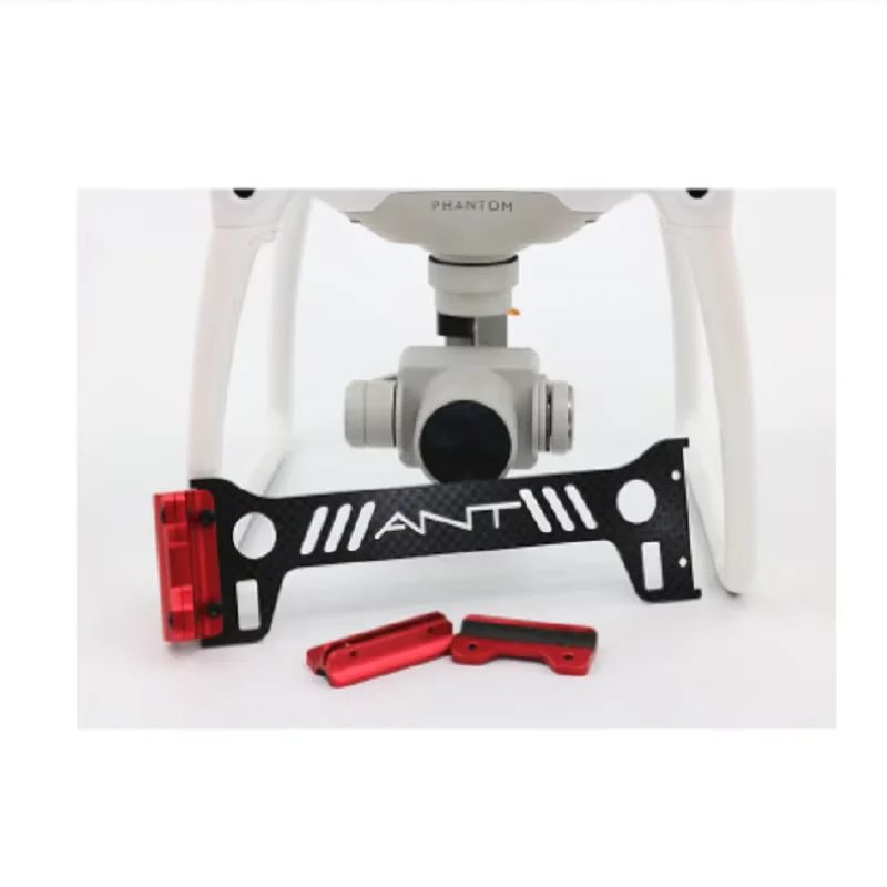 Protector de aterrizaje para cámara DJI Phantom 4, Protector de cardán de fibra de carbono, placa para tren de aterrizaje de Dro