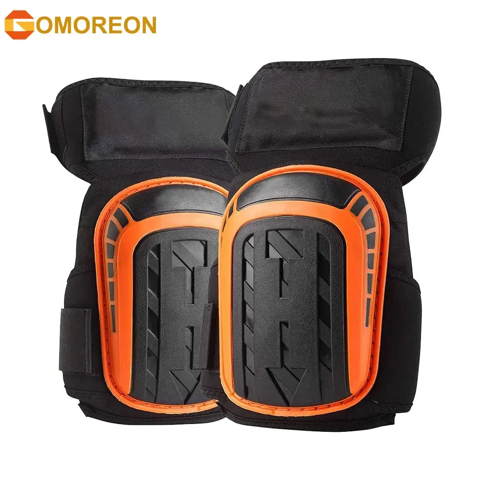 Knee Pads for Work, Construction, Flooring, Cleaning, with Double Gel, Thick Foam Cushion and Strong Adjustable Non-Slip Straps