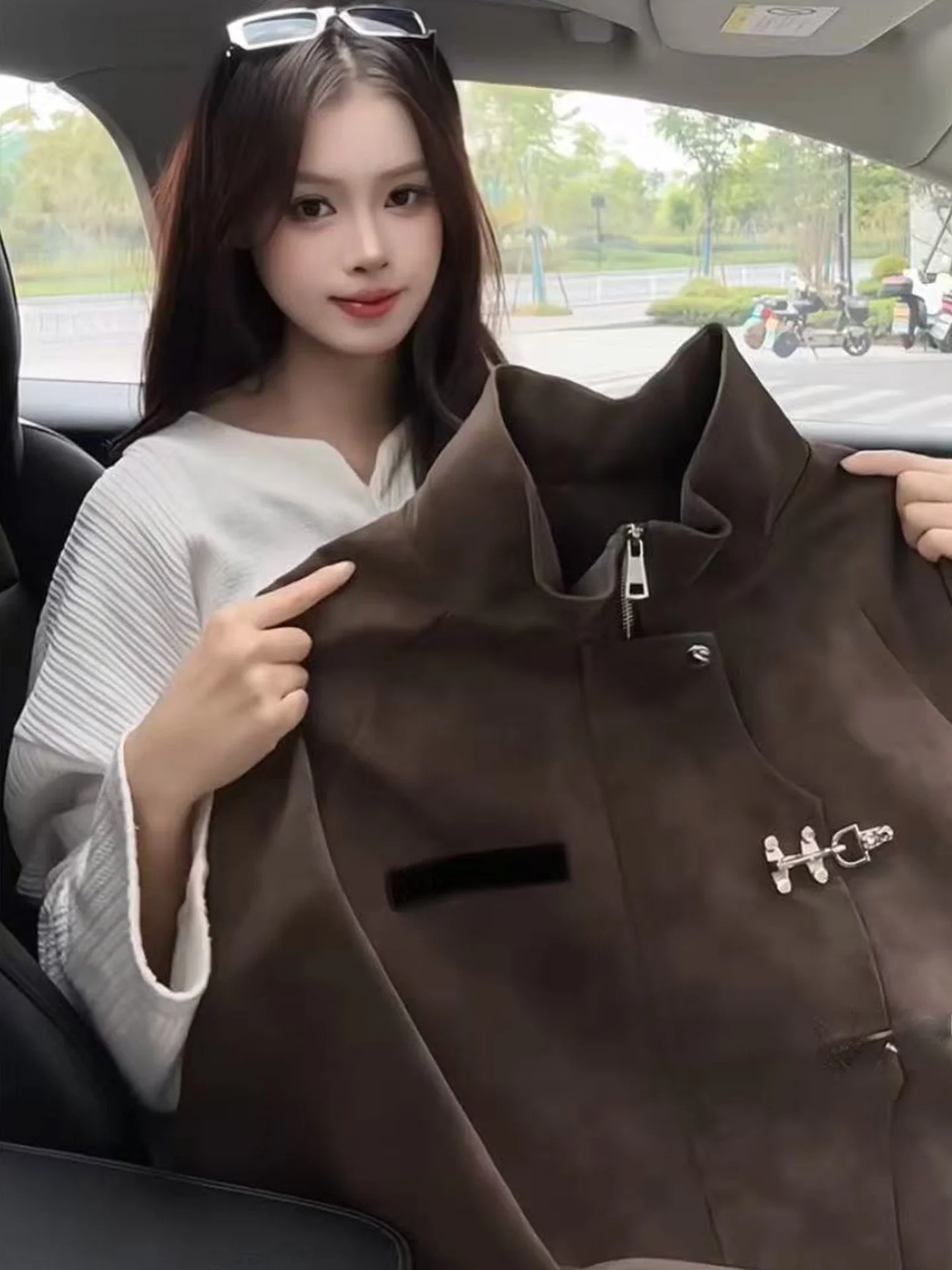 

Мужская винтажная рабочая куртка из водонепроницаемой искусственной кожи с воротником-стойкой, свободного кроя, длинная, цвет синий металлик