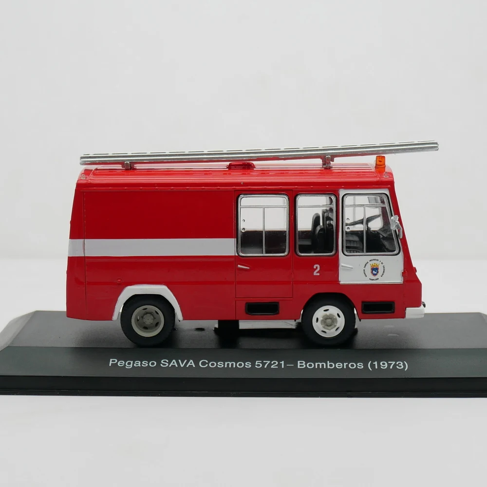 Diecast Ixo 1:43 escala Pegaso SAVA Cosmos 1973 Pegaso motor de bomberos coche en miniatura de aleación juguete coleccionable regalo recuerdo adorno de exhibición