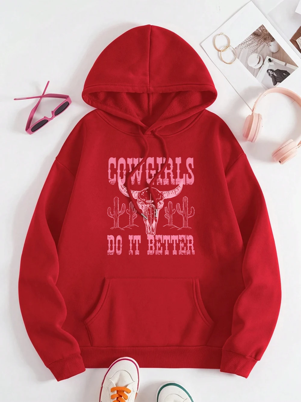 Cowgirls Do It Better Hoodies Men Women Oversized Harajuku Sweatshirt Loose Casual Hip Hop Fashion Pullover Warm Couple Hoody