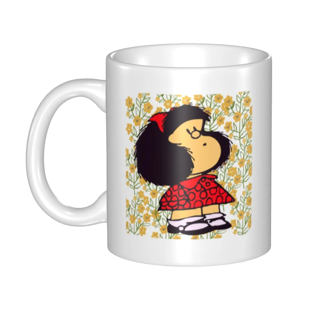 Personalized Happy Mafalda Mugs DIY Argentina Manga Quino Comic Ceramic Tea Milk Coffee Cups
