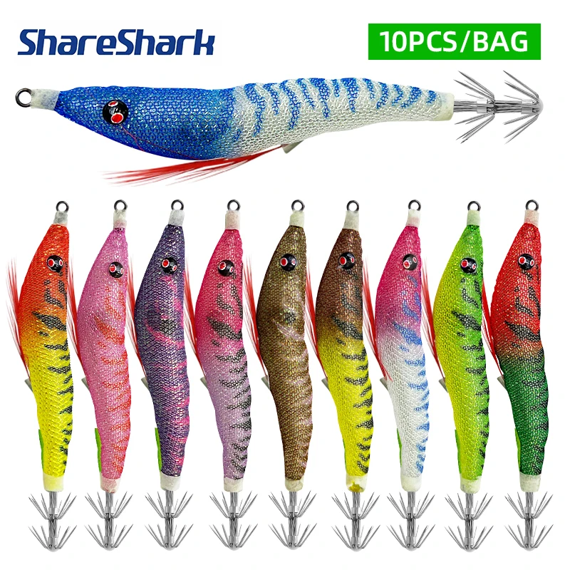 Fishing Hook - ShareShark 5/10 szt./worek Świecąca Przynęta na