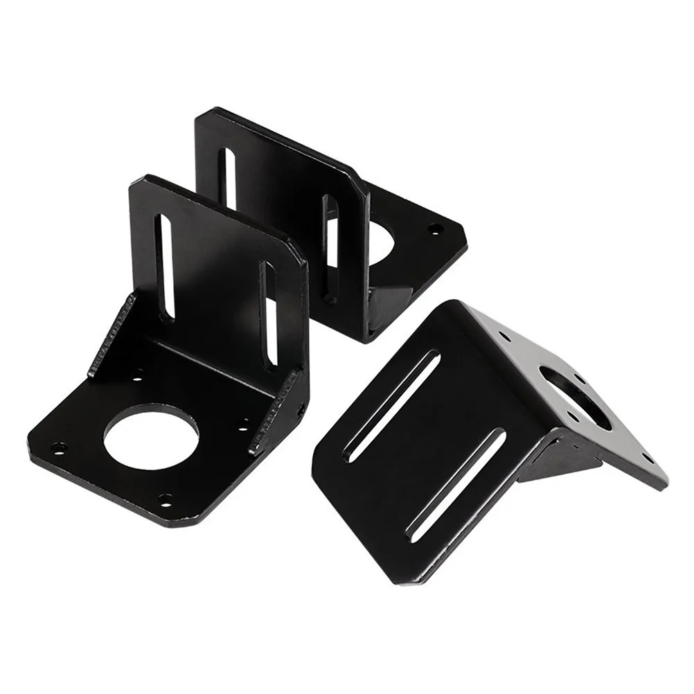 4pcs 3D Printer Motor Bracket Black Mounting Plate For 42 Stepping Motor L-Shaped Support Rack 3D Printer Extruder Parts