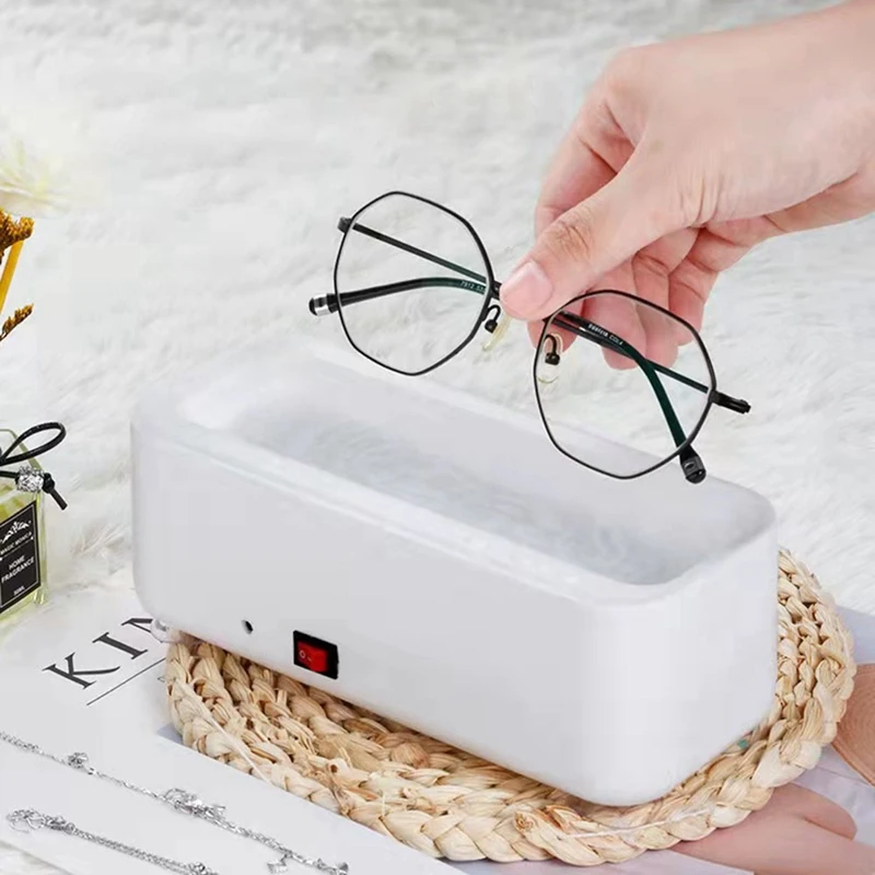 1Set USB Rechargeable Home Portable Jewelry Necklace Glasses Watch Cleaner Automatic Washing Machine B