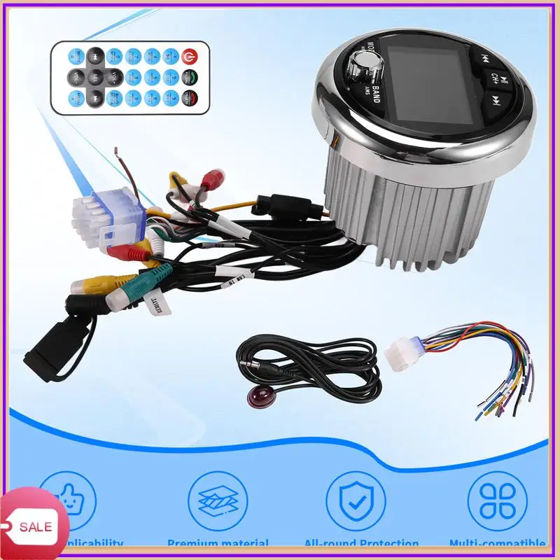 Prominent Boat Radio MP5 Marine Stereo Source Media Player AM FM RDS Receiver Video Play Bluetooth For ATV UTV SPA RZR