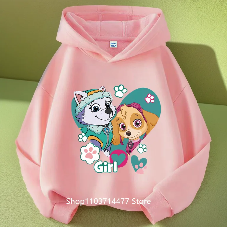 

Paw Patrols 3-14 Year Children Anime Sweatshirt Boys Girls Cute Hoodies Boys Clothes Print Cartoon Figure Kids Kawaii Streetwear