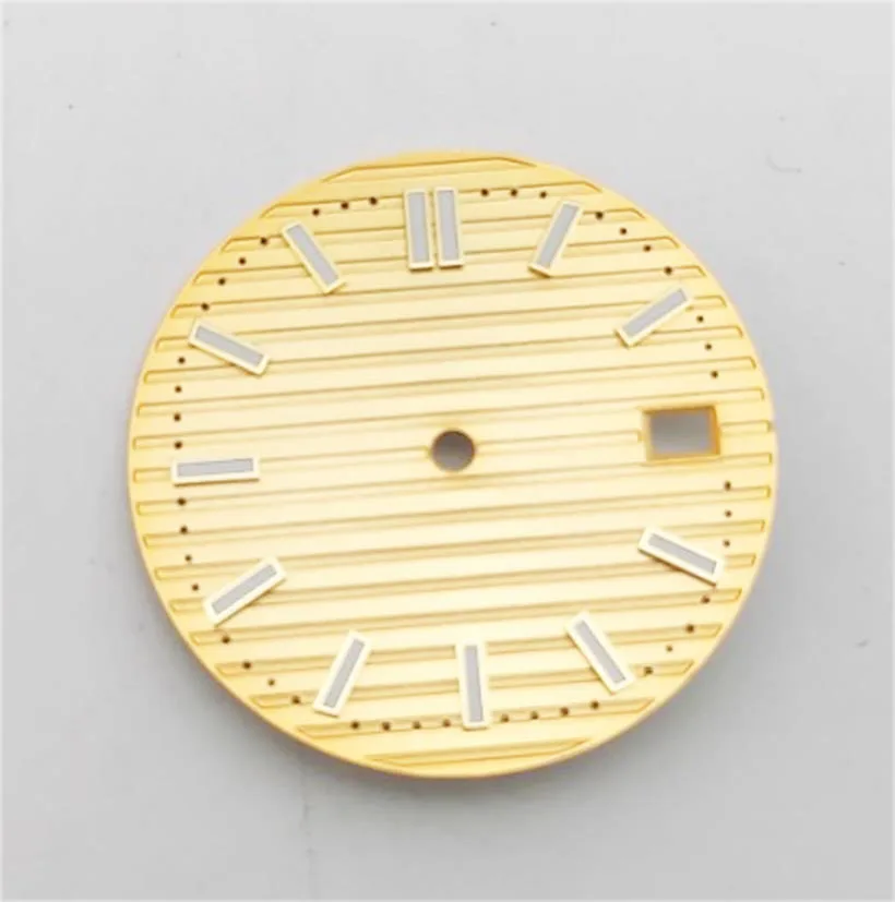 

29.8mm Watch Dial Literal Suitable For NH35 Mechanical Movement Gold Dial Repair Parts Watch Accessories