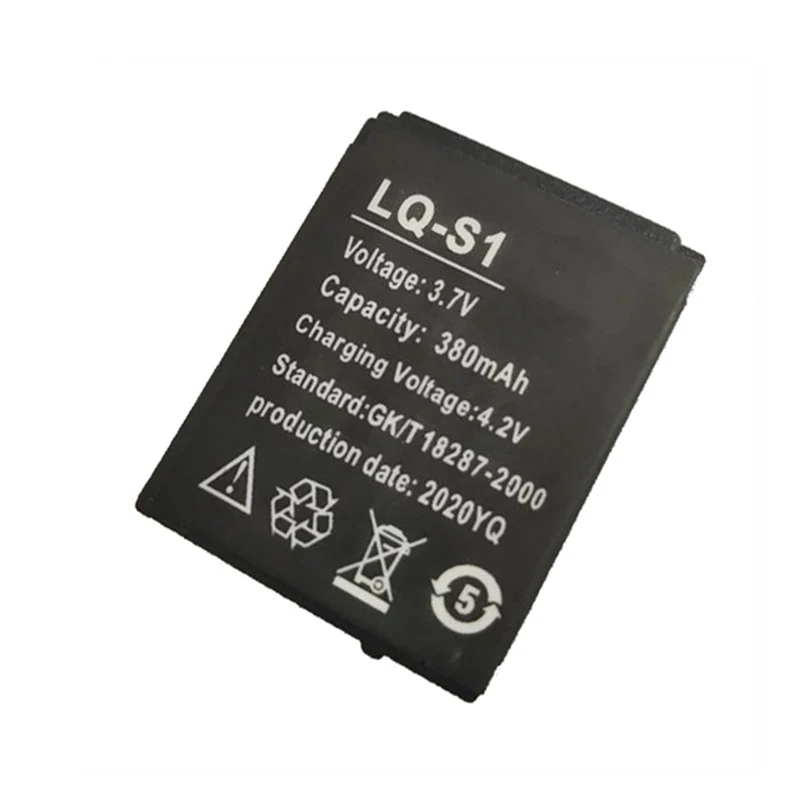 1-4PCS LQ-S1 3.7V 380mAh Rechargeable Lithium Battery For Smart Watch AB-S1 HLX-S1 DZ09 DJ-09 W8 A1 V8 X6 FYM-M9 SCX-M9 QW09