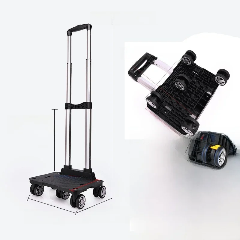 porte-bagages-portable-pliable-a-quatre-roues-en-alliage-d'aluminium-leger-pour-valise-remorque-a-tirer-a-la-main