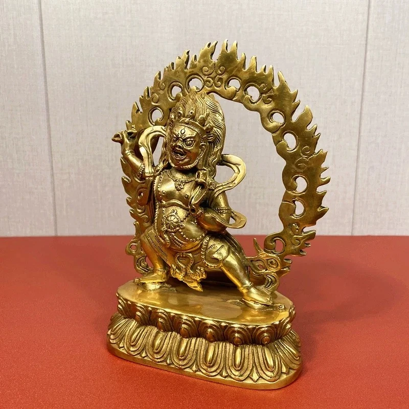 20cm Bronze Buddhism Buddha Vajrapani Vajra Hand Bodhisattva Protector Statue