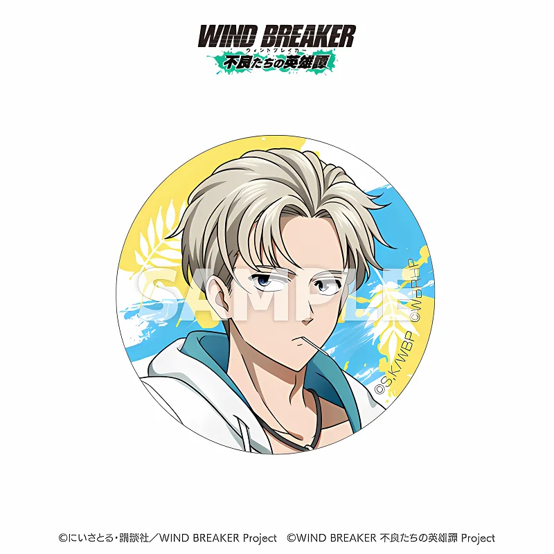 WIND BREAKER 6cm Badge Sakura Haruka Umemiya Hajime Anime Brooch Pin Backpack Decor Collection Gift keychain