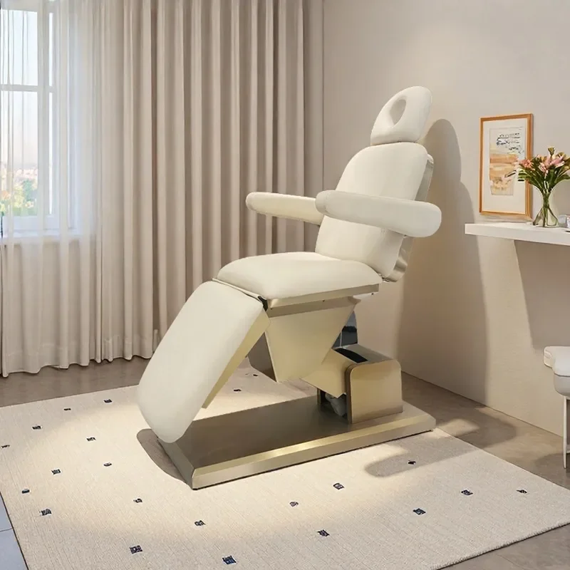 for Electric Beauty Bed Micro-finishing Operation Massage Injection Tattoo Stainless Steel Folding Multifunctional Lifting