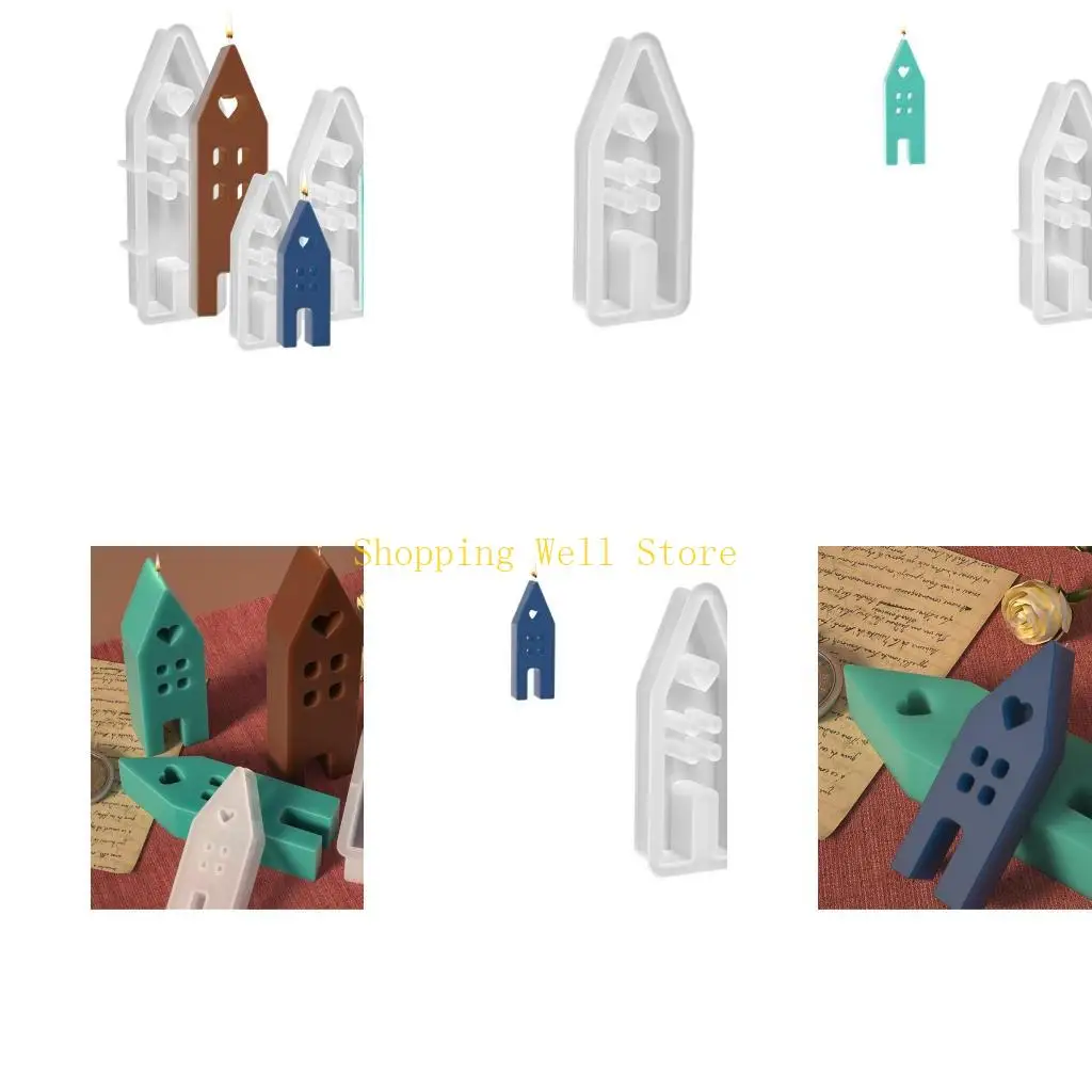 KX4B House Form Kerzenform für DIY -Kerze