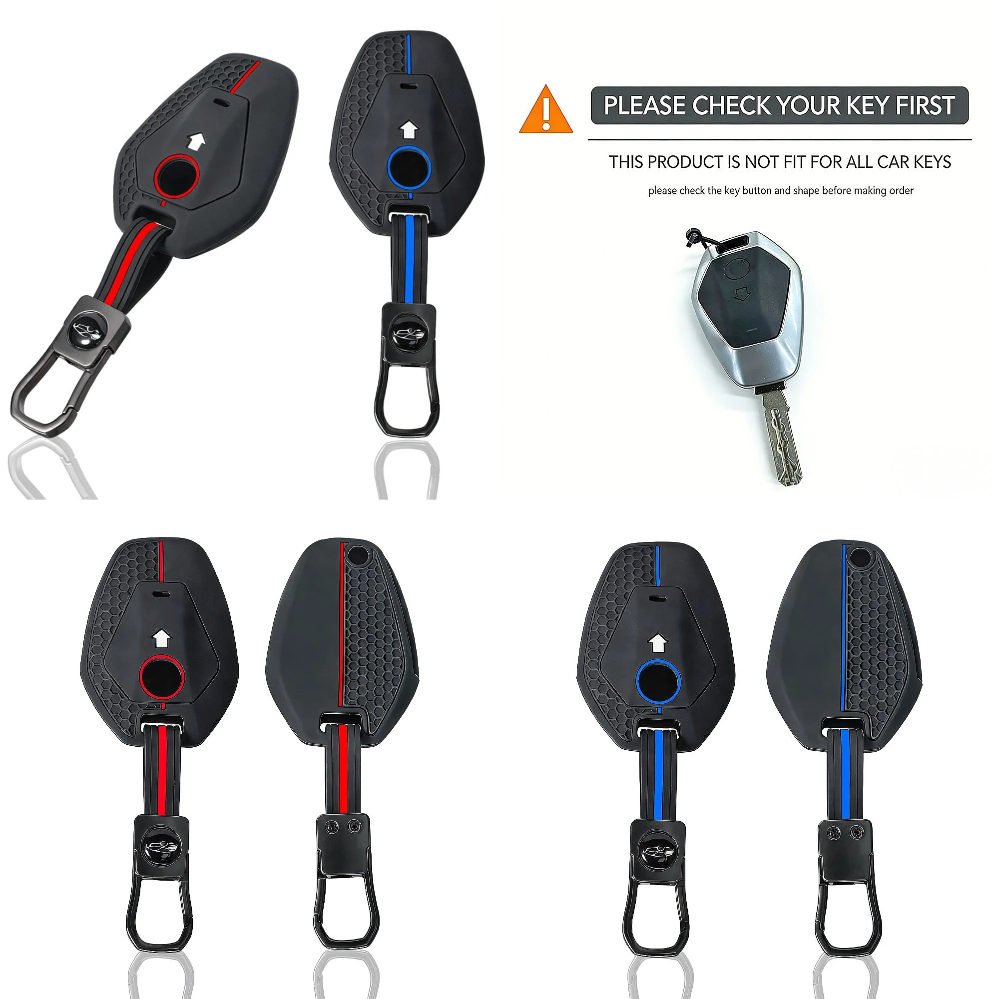 New Silicone Motorcycle Key Fob Cover Remote Key Cover for BMW R1300GS/R12/R/RS/RT/ADV