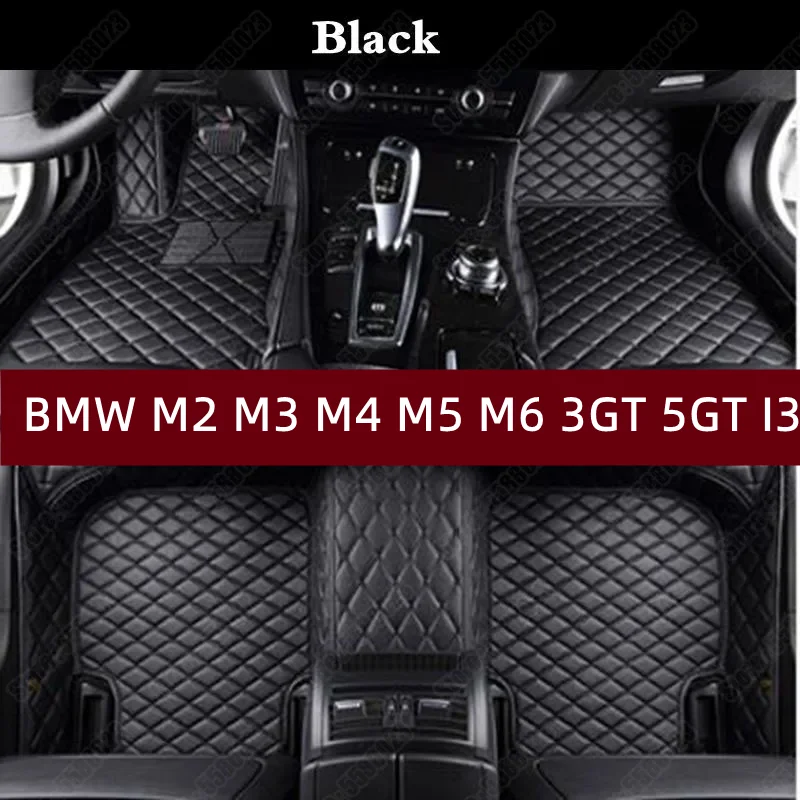 

Car Foot Mats for BMW M2 M3 M4 M5 M6 3GT 5GT I3 Custom Made Personalized All Weather Floor Mat Sedan Automotive Carpet Cover Pad