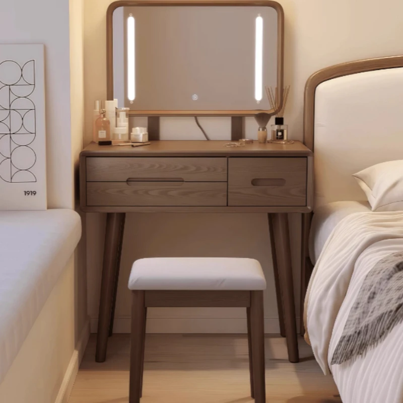 Drawers Mirror Dressing Tables Wood Vintage Dividers Hair Makeup Tables Manicure Clearance Tocador Maquillaje Hotel Furniture