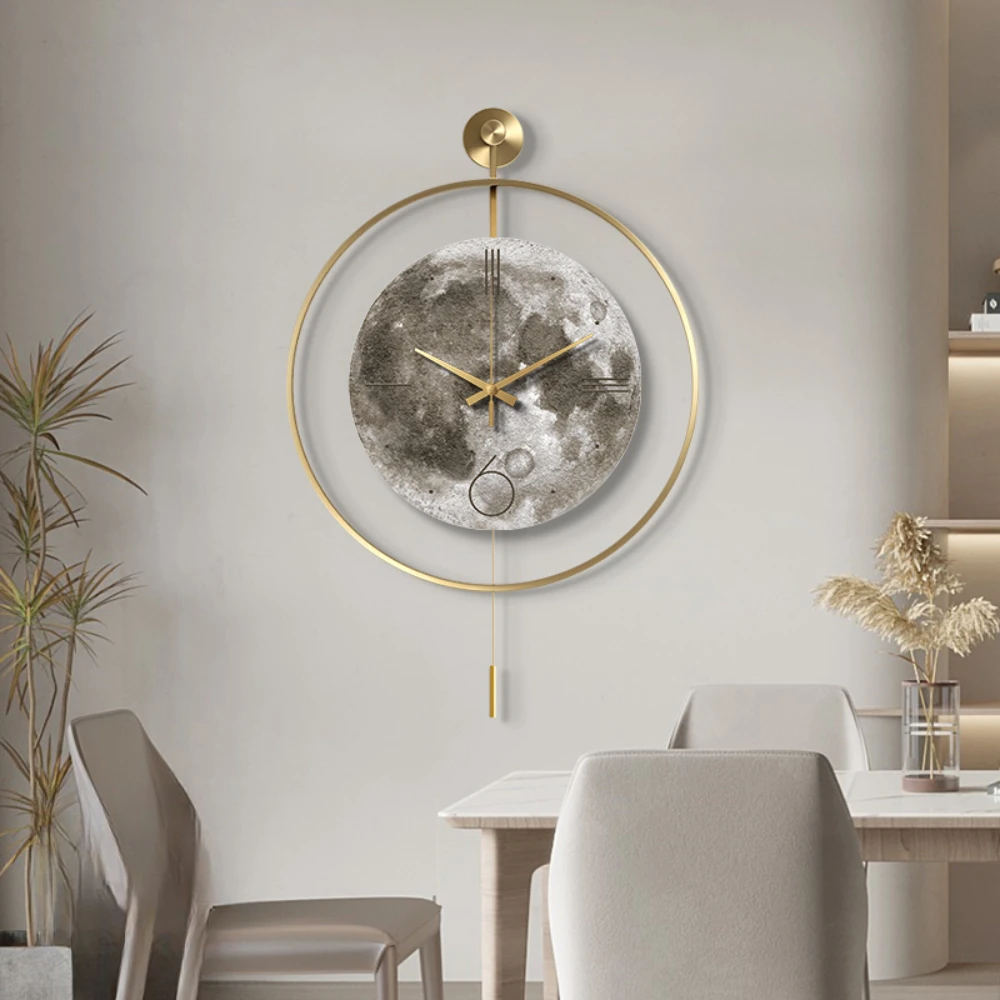 Industrial Big Wall Clock Aesthetic Silent Luxury Retro Clock Minimalist Modern Relogio De Parede Para Cozinha Accessories