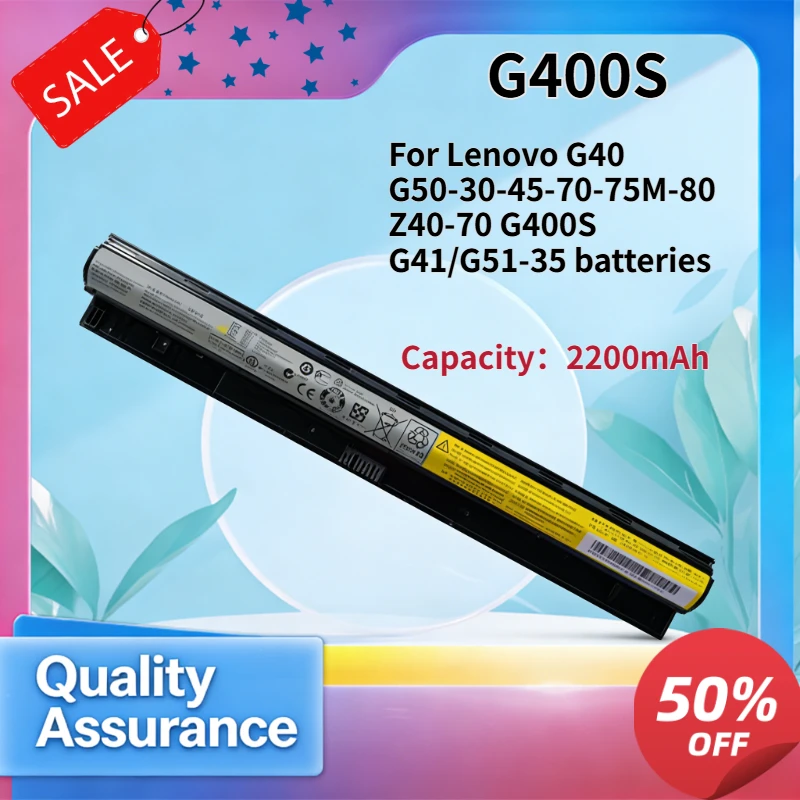

2200mAh 14.4V Compatible with Lenovo G40 G50-30-45-70-75M-80 Z40-70 G400S G41/G51-35 batteries