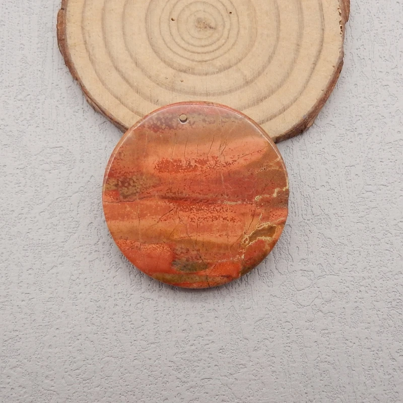 Natural Stone Red River Jasper Pendant Bead,Fashion Jewelry Necklace Accessories Men Women 40x8mm 25g