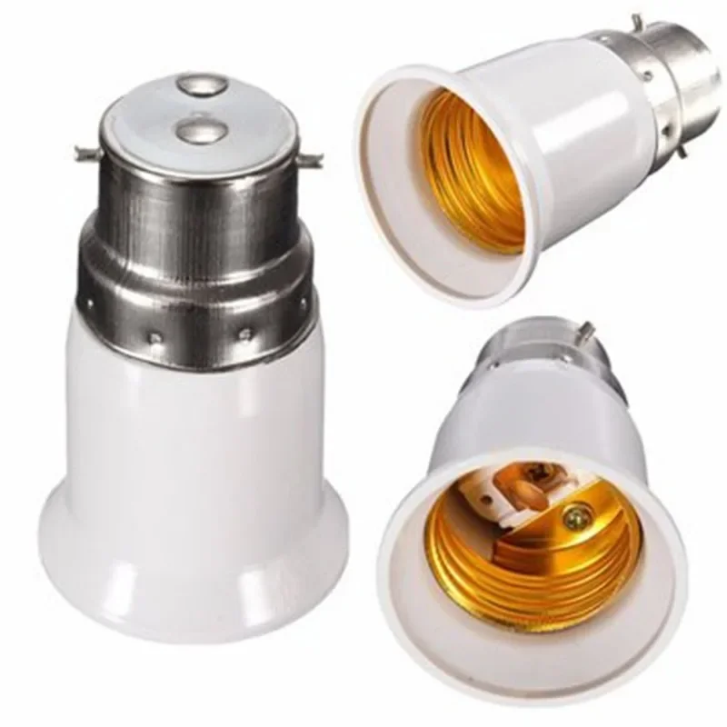 20/1PCS Lamp Sockets Converter Led Lamps Bulb Base Conversion Holders Converters B22 To E27 Light Adapter Bulbs Accessories