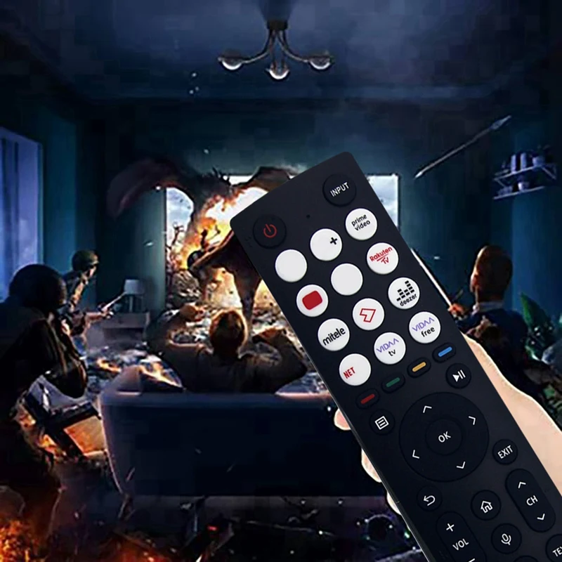 SCLS заменить ERF3F86H пульт дистанционного управления для Hisense Smart LED ЖК-телевизора пульт дистанционного управления без голоса