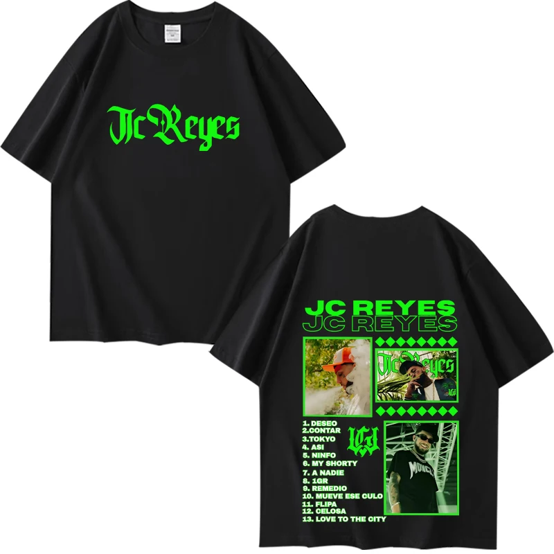 

Rapper Jc Reyes Nacer De Nuevo T Shirt men women Oversized 100% Cotton Hot sale short sleeve Summer print Unisex plus size tops