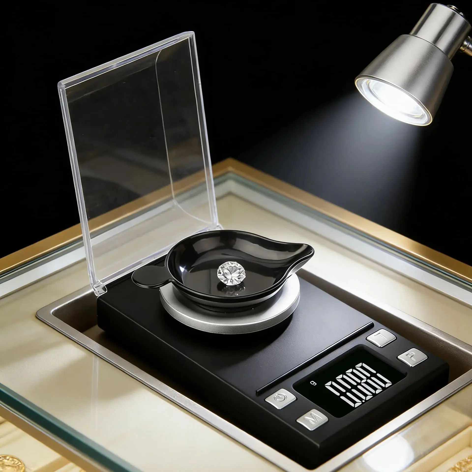 Portable Digital Pocket Scale 0.001g High Precision Electronic Jewelry Scale for Weighing Gold Diamond Carat Milligram Powder