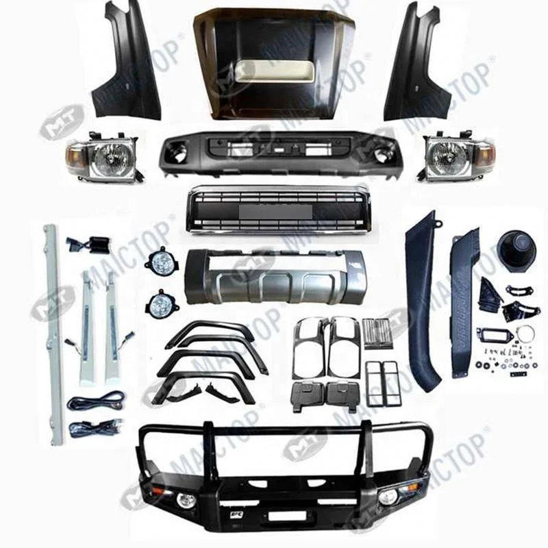

Maictop Car Accessories Body Kit Front Bumper Kit Facelift Upgrade Kit for Land Cruiser LC75 Upgrade LC79 2007 up to 2021