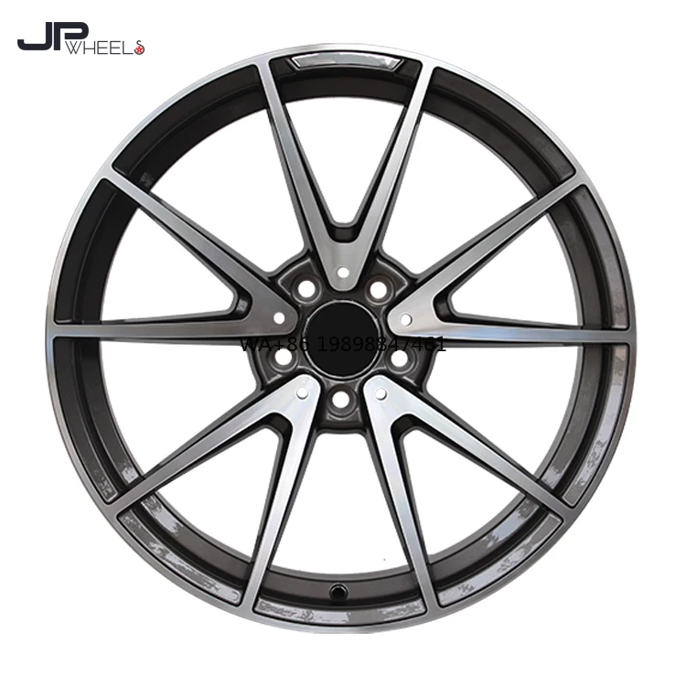 

New Popular Design 5x112 19 Inch Low Pressure Cast Aluminum Multi Spoke Black Finish Car Rims for MERCEDES for #02036