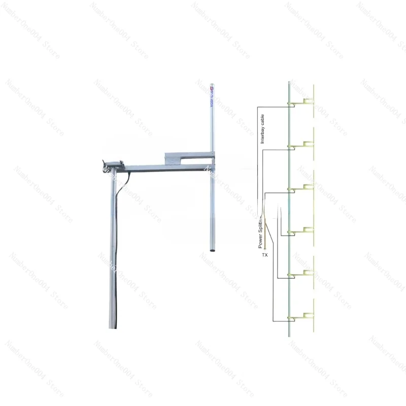 1000Watt High Power 88-108MHz Fm Broadcast Dipole Antenna with 7/16 Din Connector