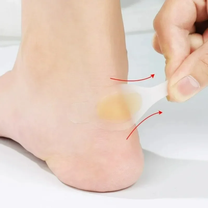 1/50 pçs protetor de calcanhar de gel invisível remendos de pé anti-desgaste auto-adesivo blister almofadas sapatos adesivos alívio da dor gesso