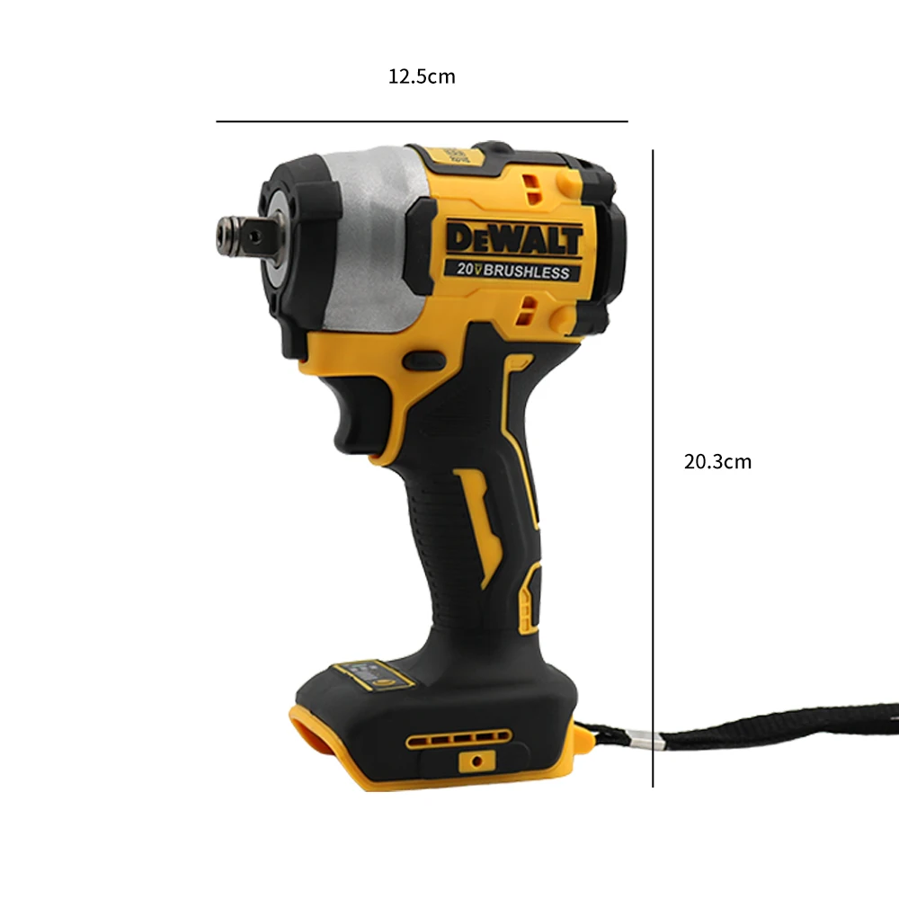 DEWALT DCF922 Brushless Compact Electric Wrench Charging Tire Maximum Torque 205N.M  Machine Tools   For 20V Dewalt Battery