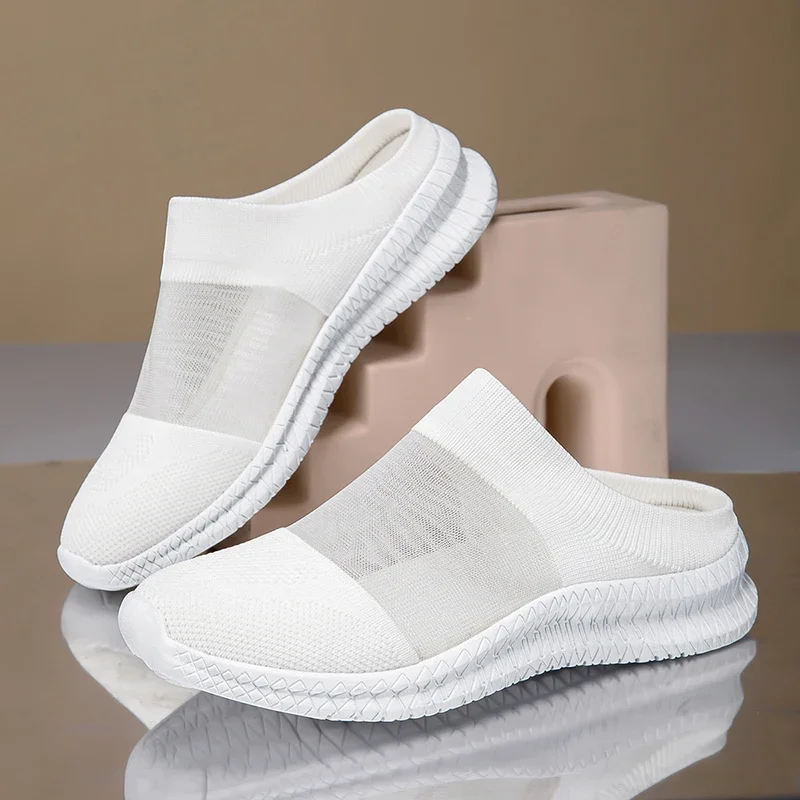 Women Slippers Sandals Summer Beach Slippers Women Breathable Mesh Flat Shoes Walking Women Zapatos Mujer Home Slippers