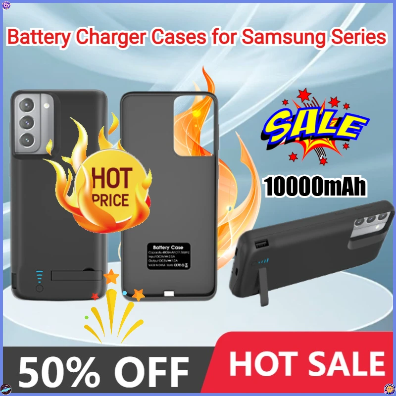 

10000mAh Portable Charging Case for Samsung Galaxy S20 S22 S25 Ultra Battery Charger Case for Samsung Galaxy Series Power Bank