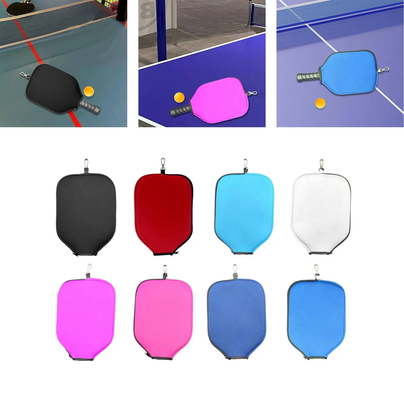 

Pickleball Paddle Cover Zipper Closure Storage Carrier Racket Cover Case Racket Protector for Training Outdoor Practice Sports