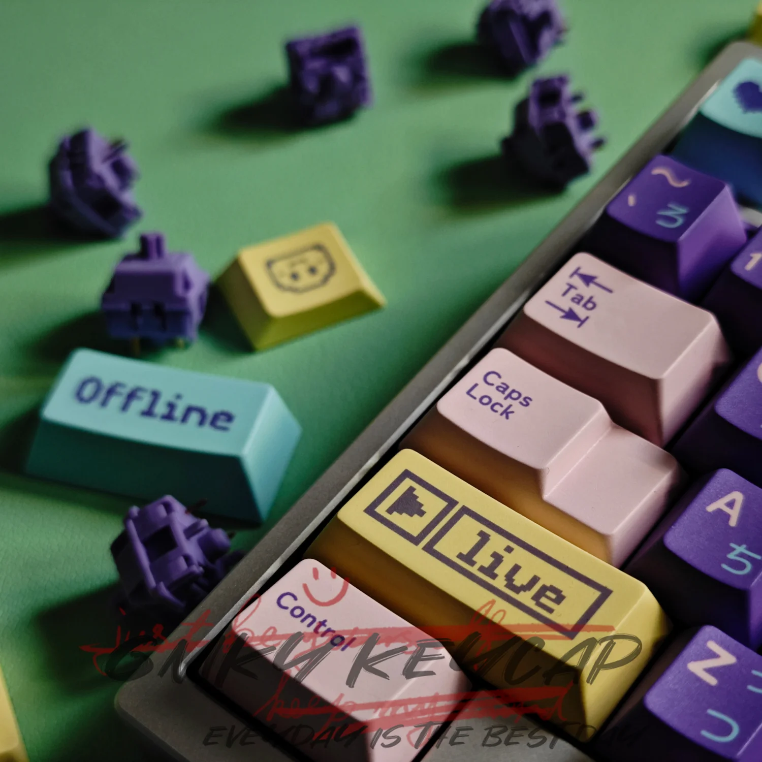 Imagem -04 - Gmky-assorted Keycaps Cereja Pbt Keycaps Dye-subtion Perfil para Teclado Gaming Mecânica