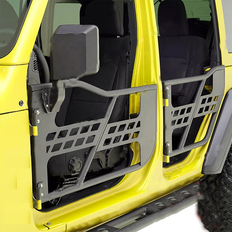 ملحقات السيارة العالمية للطرق الوعرة نصف باب مع مرآة جانبية لسيارة رانجلر JL 2018-2021