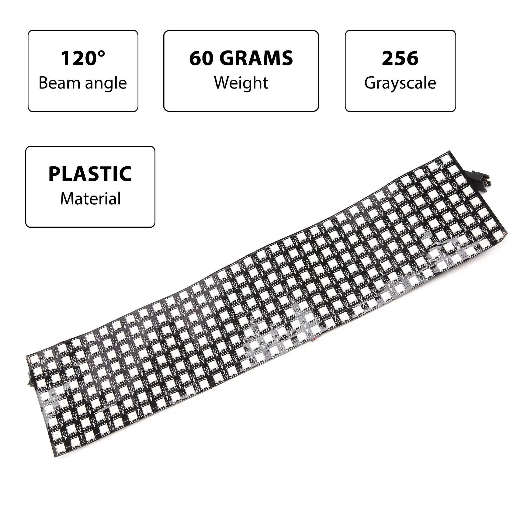 AY14 -LED Matrix Panel, WS2812B RGB 832 Pixels Digital Flexible Dot Matrix Individually Addressable LED Display Screen