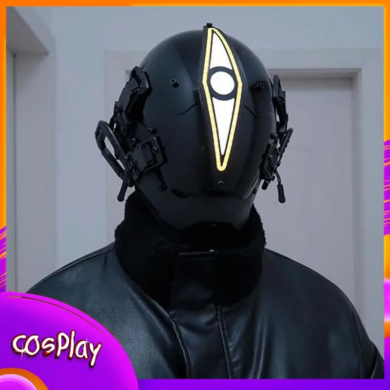 

Cyber Punk One-Eyed Mask Cosplay Costumes Mech Soldier Mask Halloween Party Carnival Comic-Con Role Play Props Adult Cos Helmet