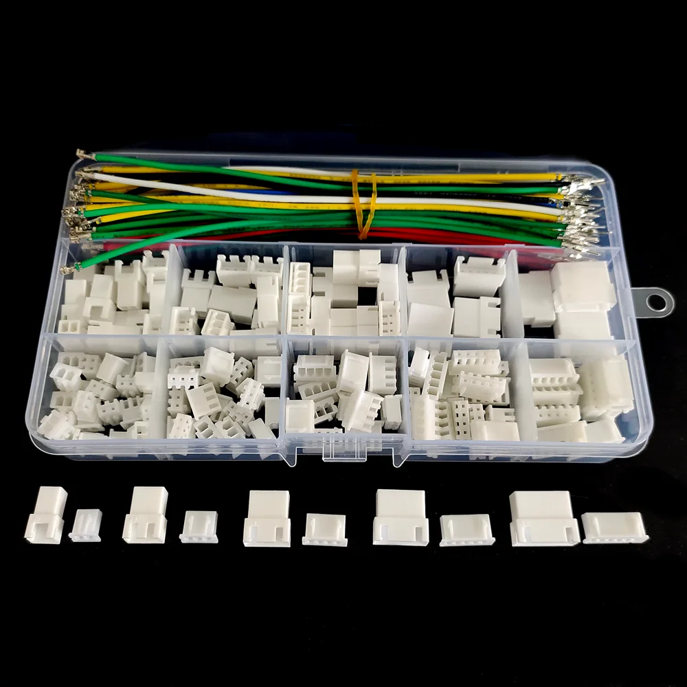 

JST XH 2.54mm Pitch Male Female Extension Cable and 22AWG Pre-Crimped Silicone Cable 2 3 4 5 6 Pin Housing XH2.54 Extension Cord