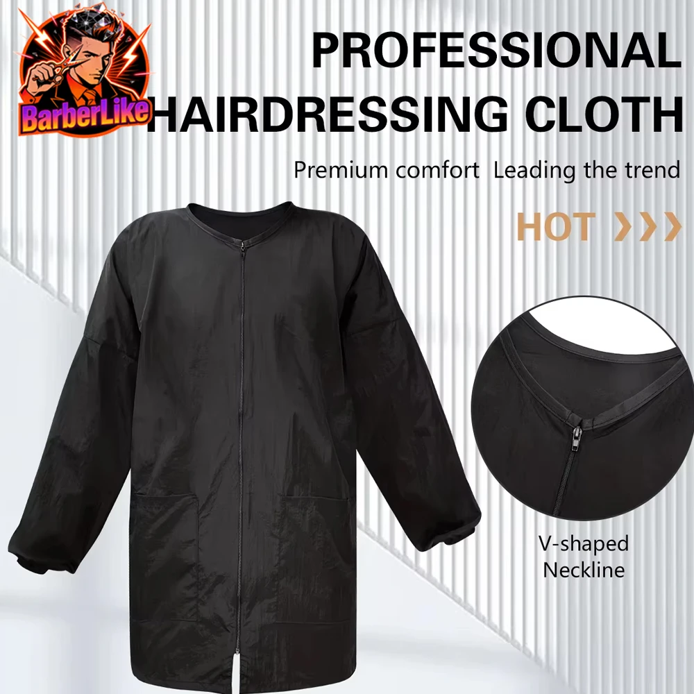 Delantal impermeable para corte de pelo de adulto, cierre a presión ajustable, capa de peluquero para colorear, herramientas de estilismo para salón de peluquería